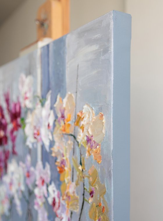 Blooming Colorful Orchids