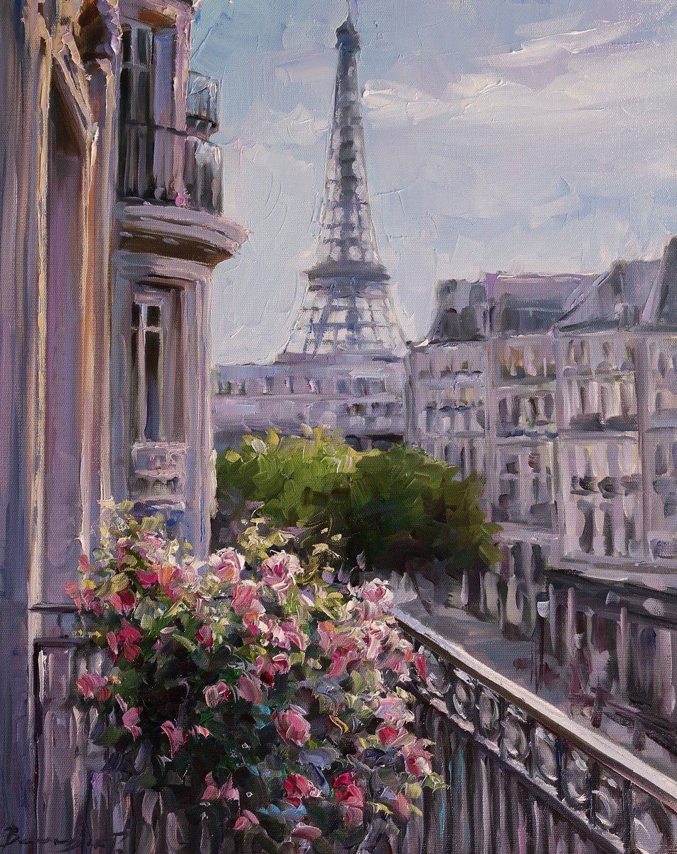 Morning In Paris By Gennady Vylusk, 16 X 20, Artwork For Sale On Artfinder