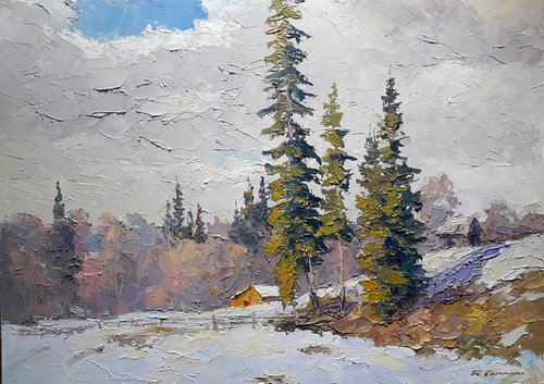 Winter spruces by Boris Serdyuk