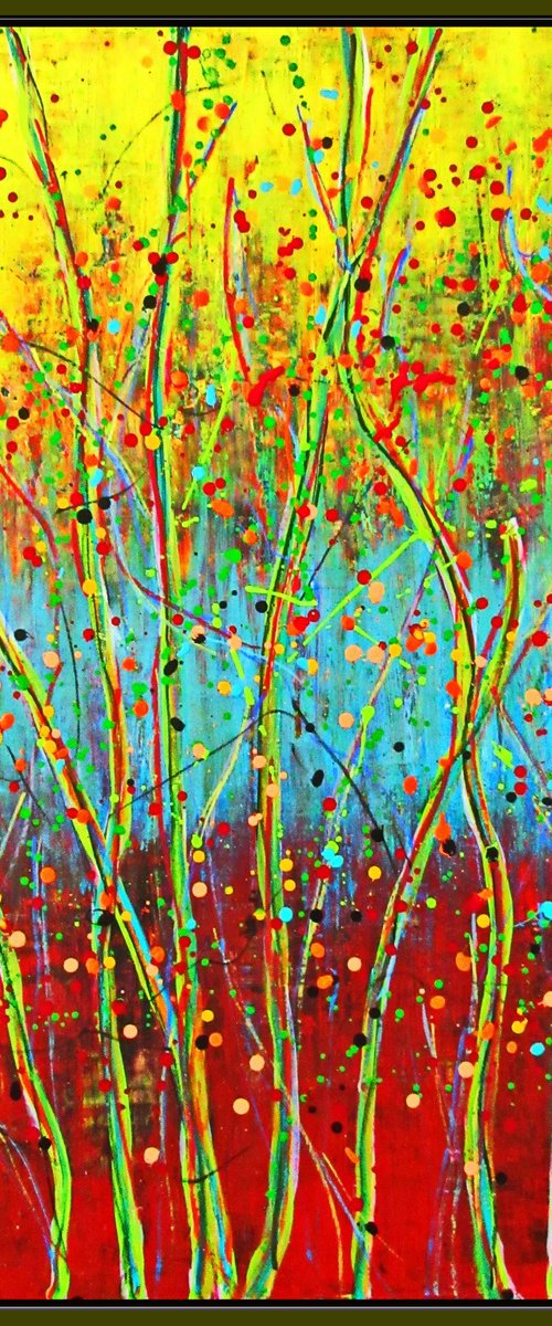 FOREST AWAKENING, RICHTER MODE, XL,  framed by Tomaž Gorjanc - Tomo