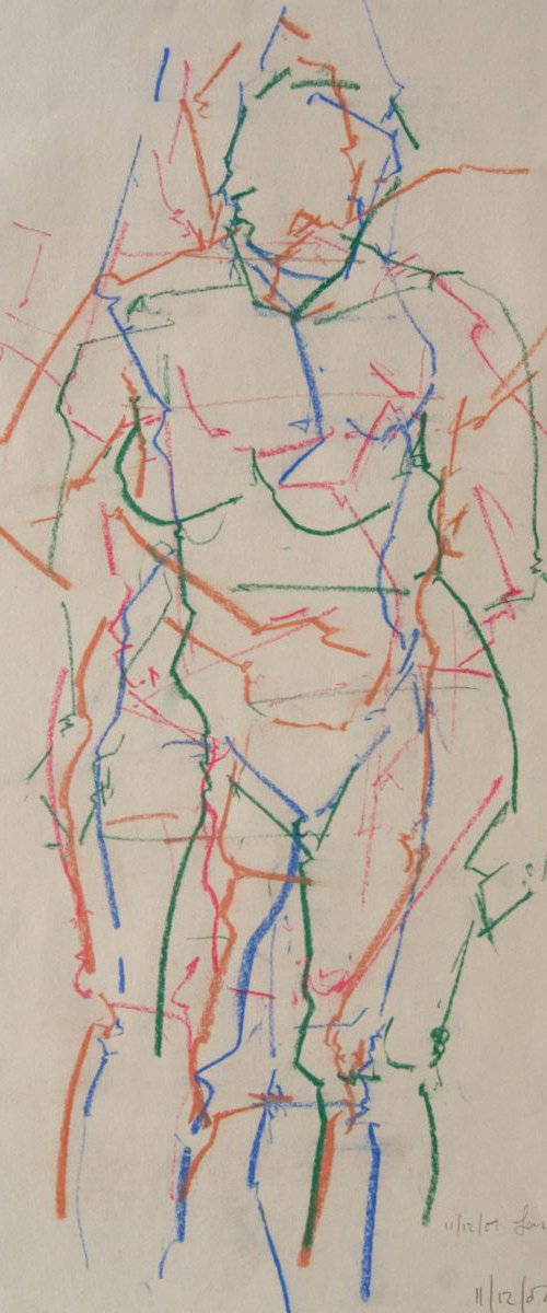 Female Nude -Life Drawing No 40 by Ian McKay