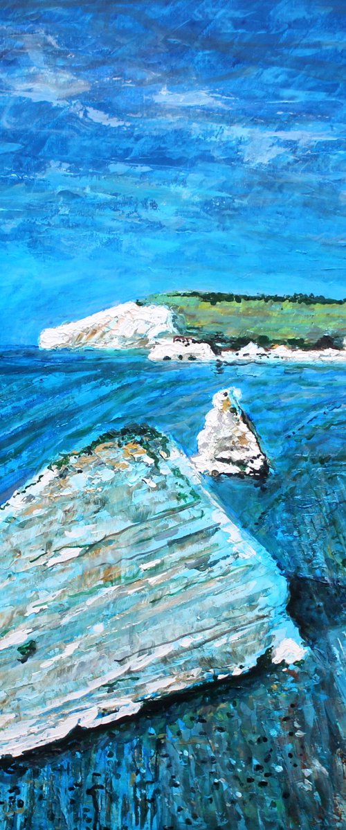 Freshwater Cliffs I ( Large 80 cm x80 cm) by Paul J Best