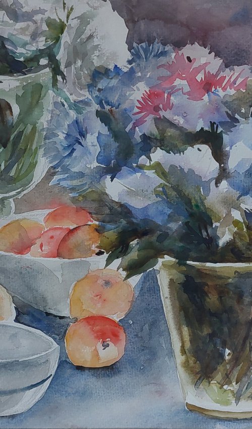 Flowers with fruit by Els Driesen