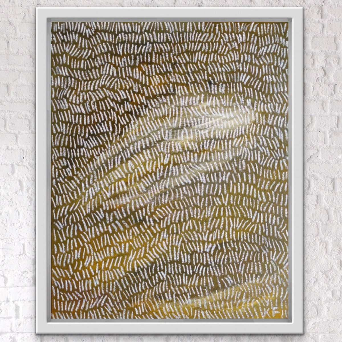 Organic Abstract Painting By Ketki Fadnis, 16 X 20", Indian Summer, Original Artwork