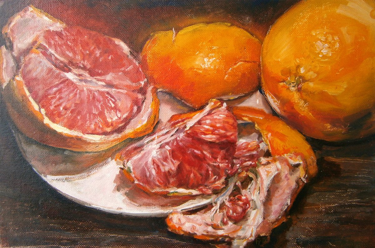Grapefruit Still life by Tatiana Gogolkina