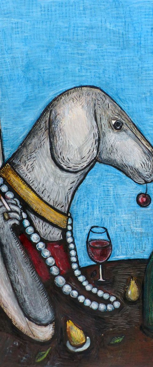 Dog Portrait by Elizabeth Vlasova
