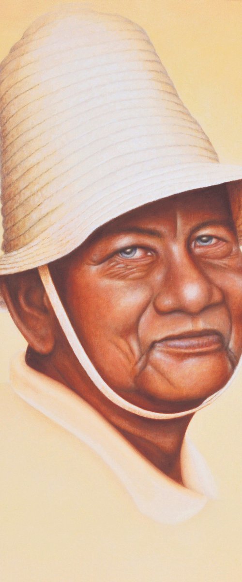 An Old Thai Fisherman by Waldemar Kaliczak