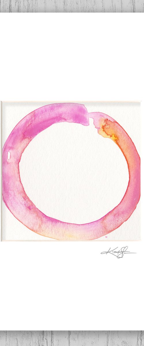 Enso 17 - Abstract Zen Circle Painting by Kathy Morton Stanion by Kathy Morton Stanion