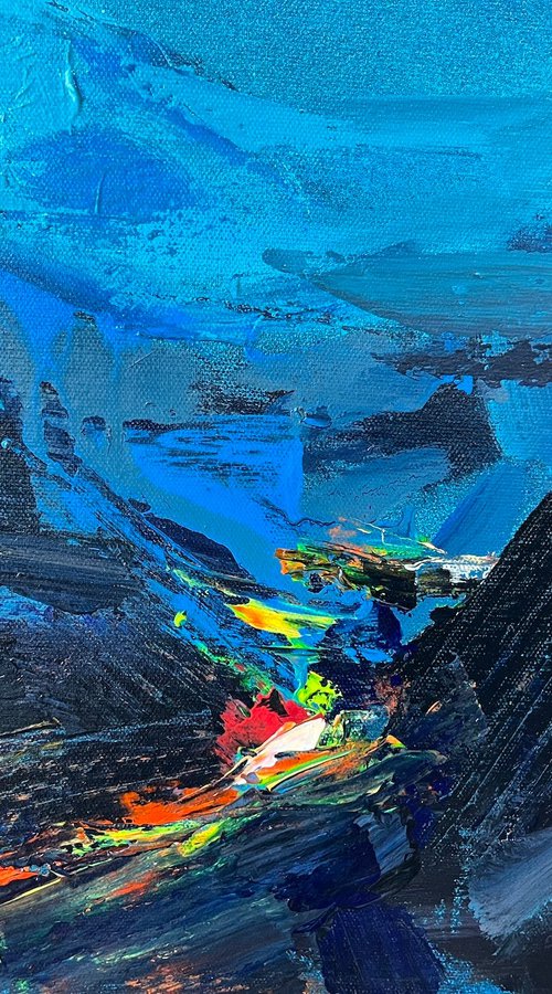 Night fly.120x120 acr.mix.canv.2024 by Anton Gudzykevych