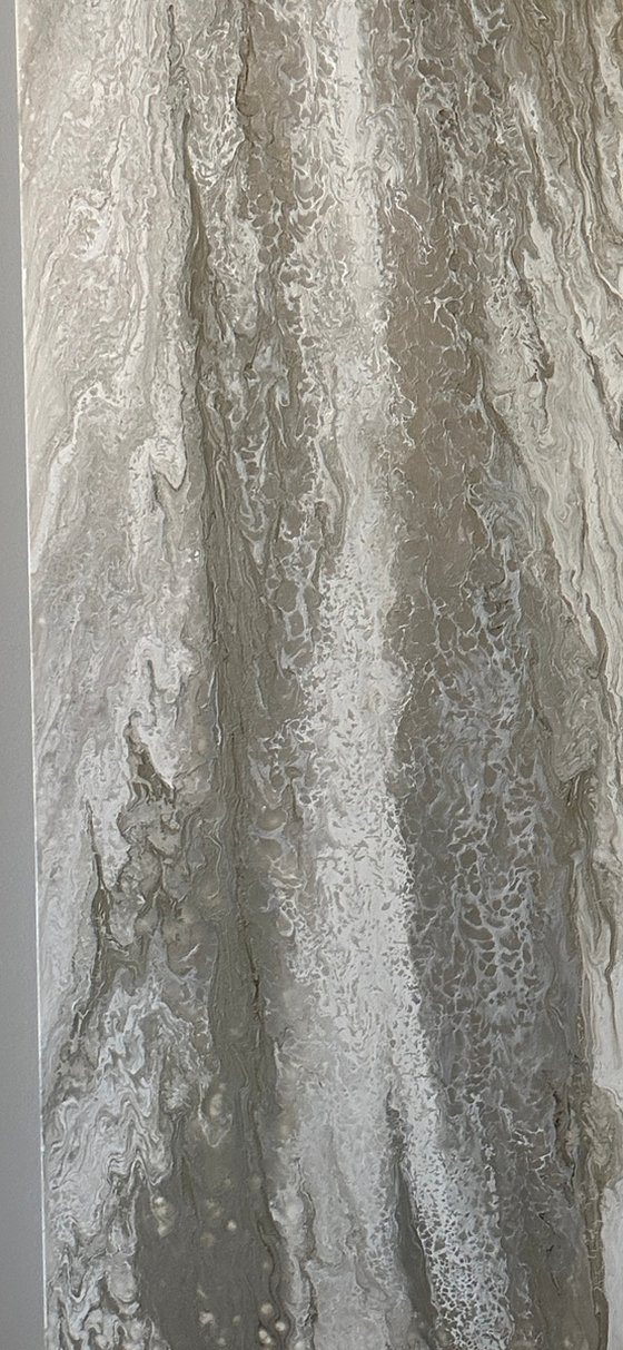 Voile (Single Panel) — Neutral Abstract