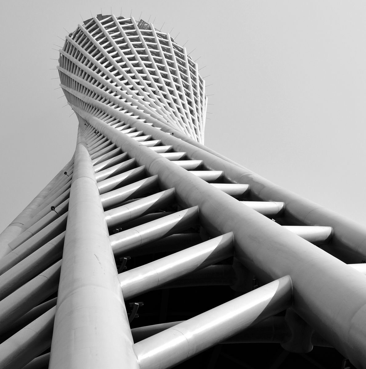 Geometric Cityscapes Photograph By Serge Horta, 24 X 24", Twisted, Original Artwork