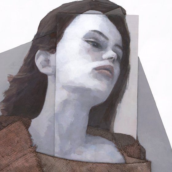"Cessair" Mixed Media Portrait