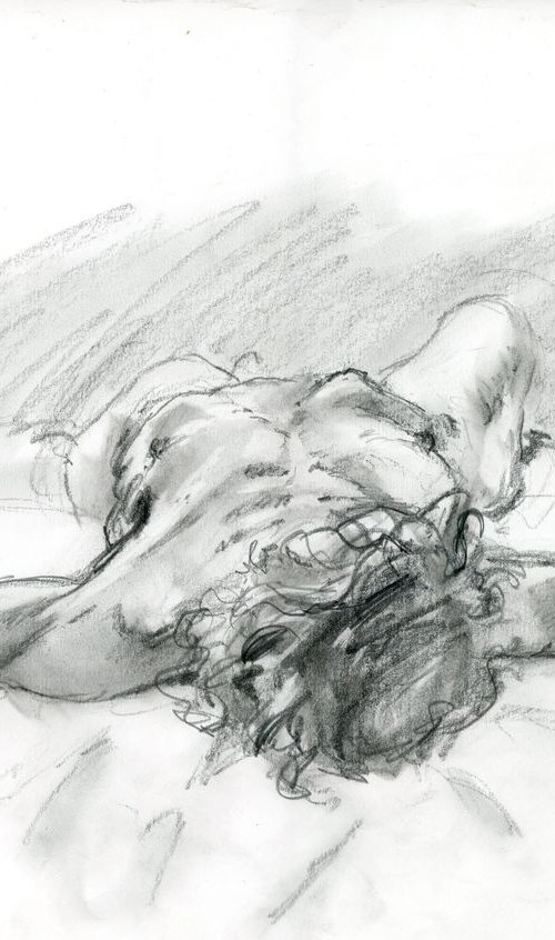 Foreshortened nude by william hallett