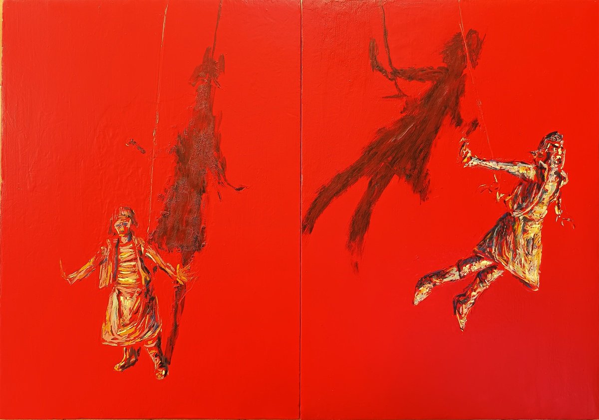 Portrait Oil Painting By Antonio Mele, 26 X 18, Witchs 2, Original Artwork