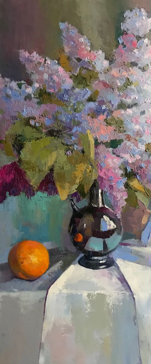 Lilac and orange by Andrii Roshkaniuk