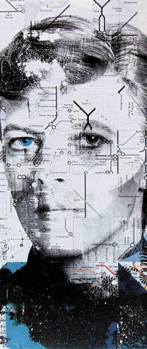 Collage_23_40X40 cm_David Bowie by Manel Villalonga