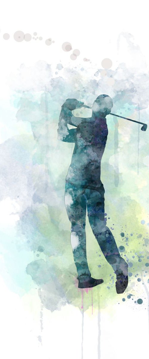 Golfer 3 by Marlene Watson