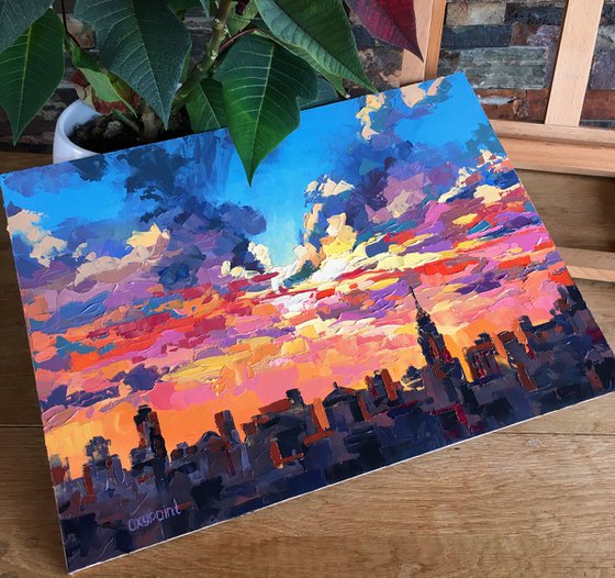 "Sunset in New York"