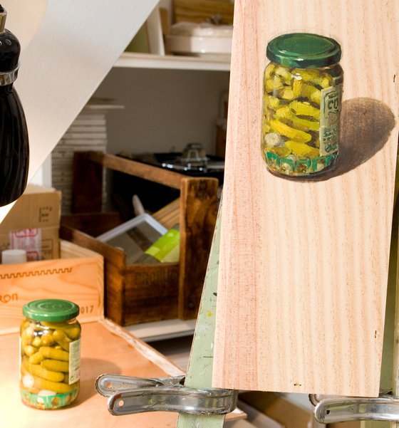 still life of pickles for food lover