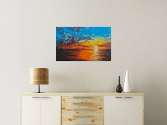 Sunset storm