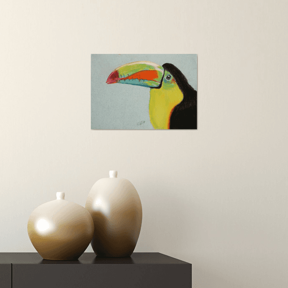 Rainbow Toucan /  ORIGINAL PAINTING