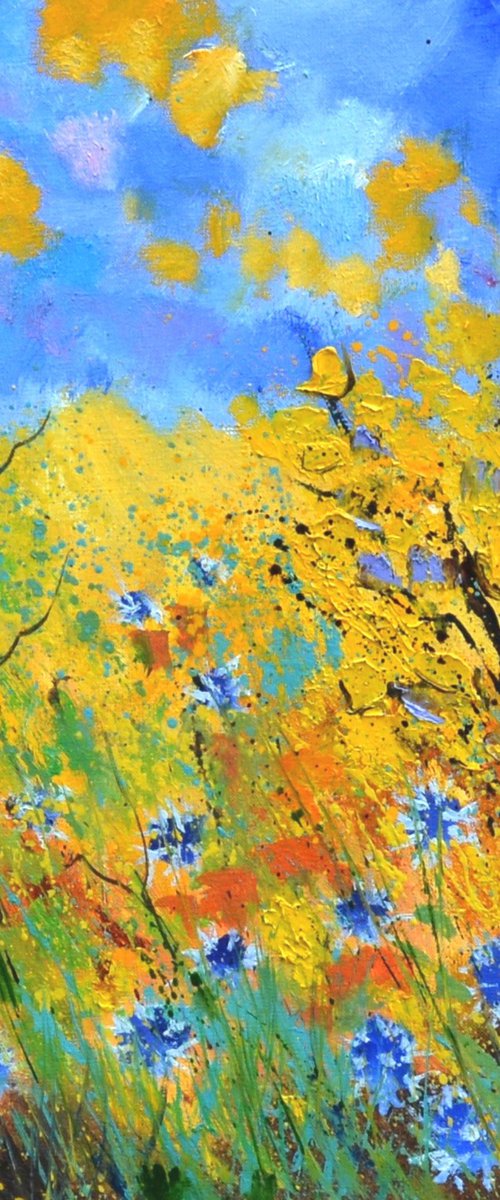 Some blue cornflowers by Pol Henry Ledent