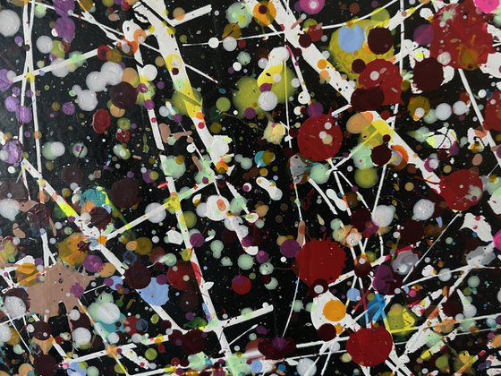 Broken Euphoria on a Black Background