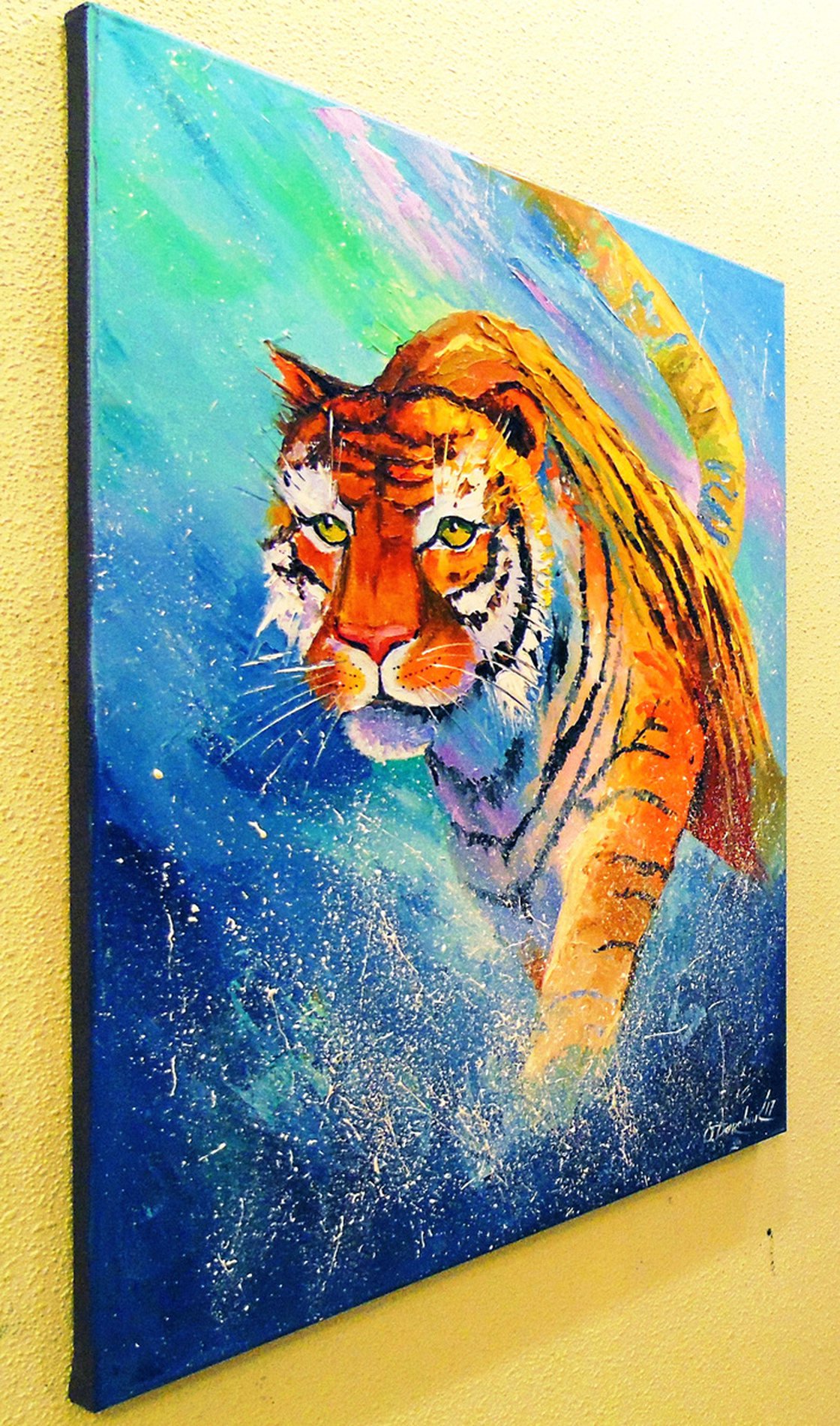 Original Oil Painting - Tiger by Olha Darchuk