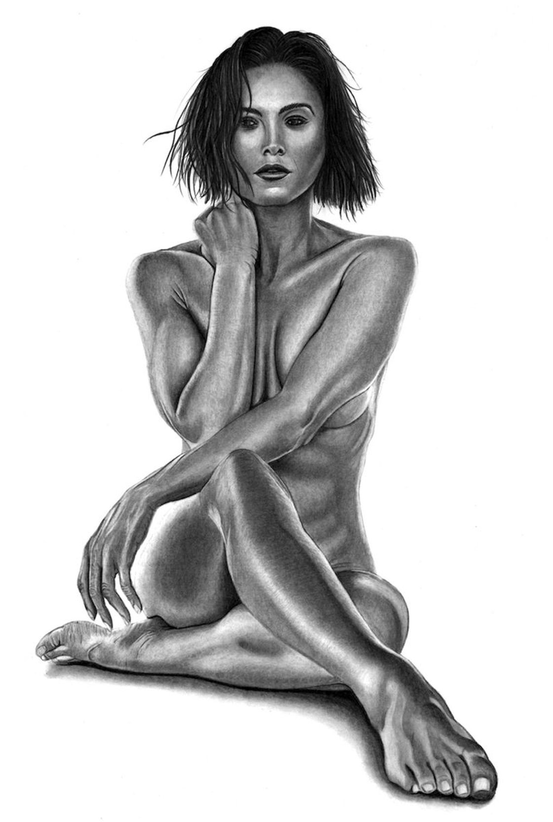 Bodyscape 13 (NUDE) Pencil drawing by Paul Stowe | Artfinder