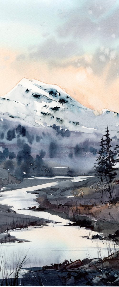 Mountain river #21 by Eugenia Gorbacheva