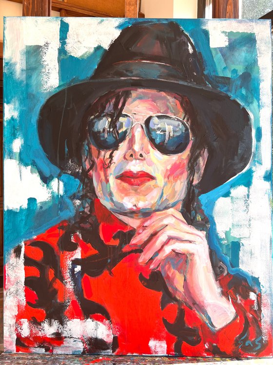 Portrait of Michael Jackson