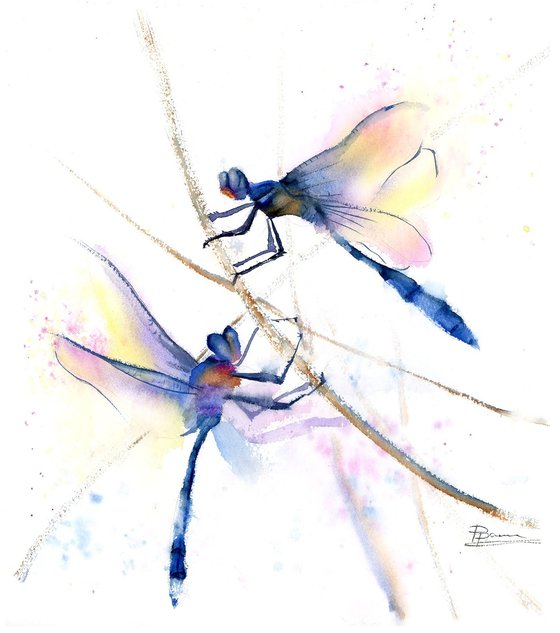 Dragonflies Diptych