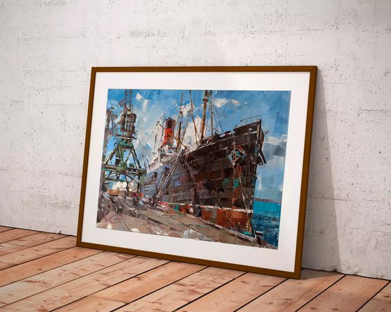 "RMS CARPATHIA" Series "Ocean Liners & Fine Art" part #4