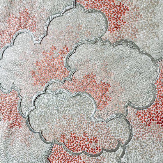 Sakura ~Ephemerality~ (Kimono Upcycled )