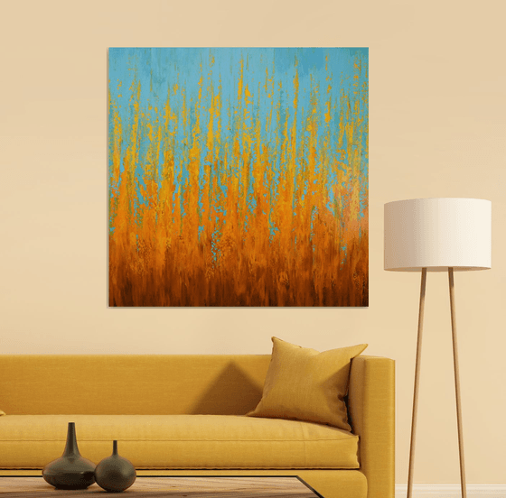 Vibrant Orange Blue