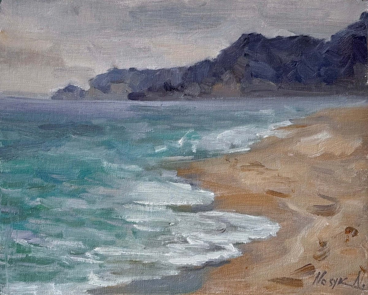 Quiet Edge Of The Sea By Nataliia Nosyk, 10 X 8, Artwork For Sale On Artfinder