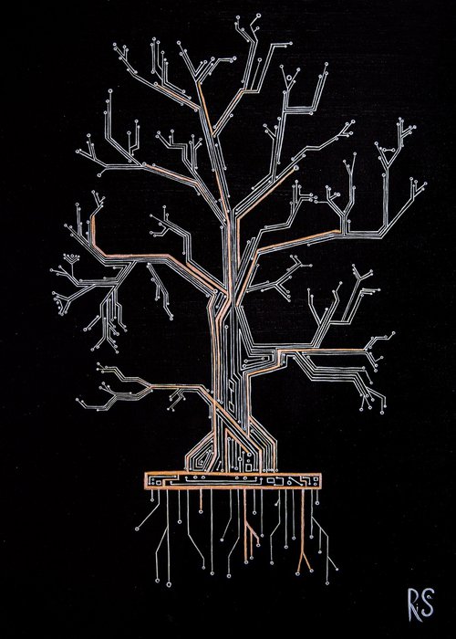 Silver tree by Rimma Savina