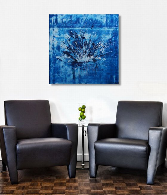 Bang Bleu (80 x 80 cm) (32 x 32 inches) XL