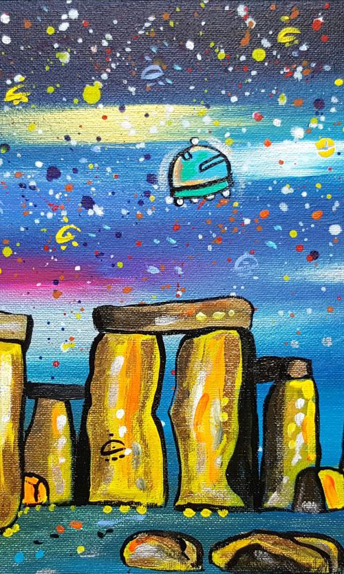Stonehenge in Space by Maria Luisa  Azzini