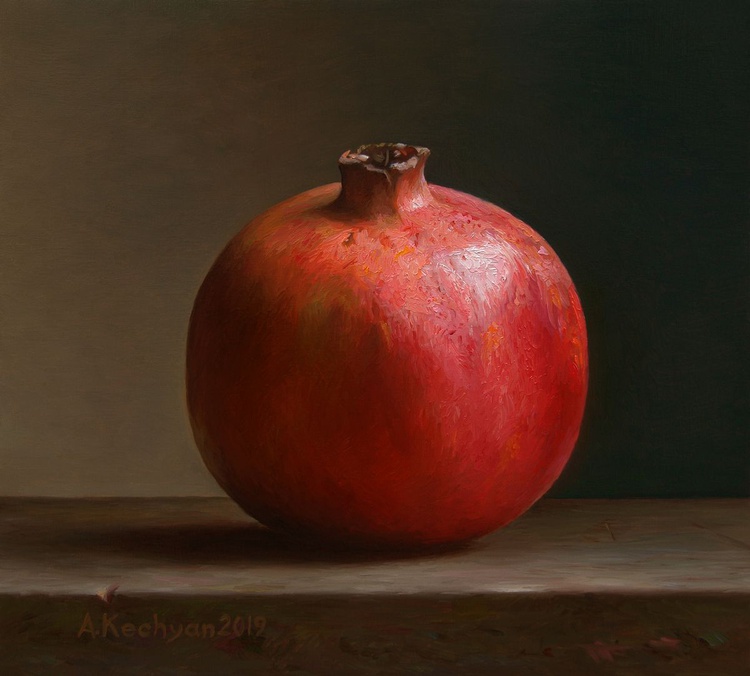 Pomegranate Oil Painting By Albert Kechyan Artfinder