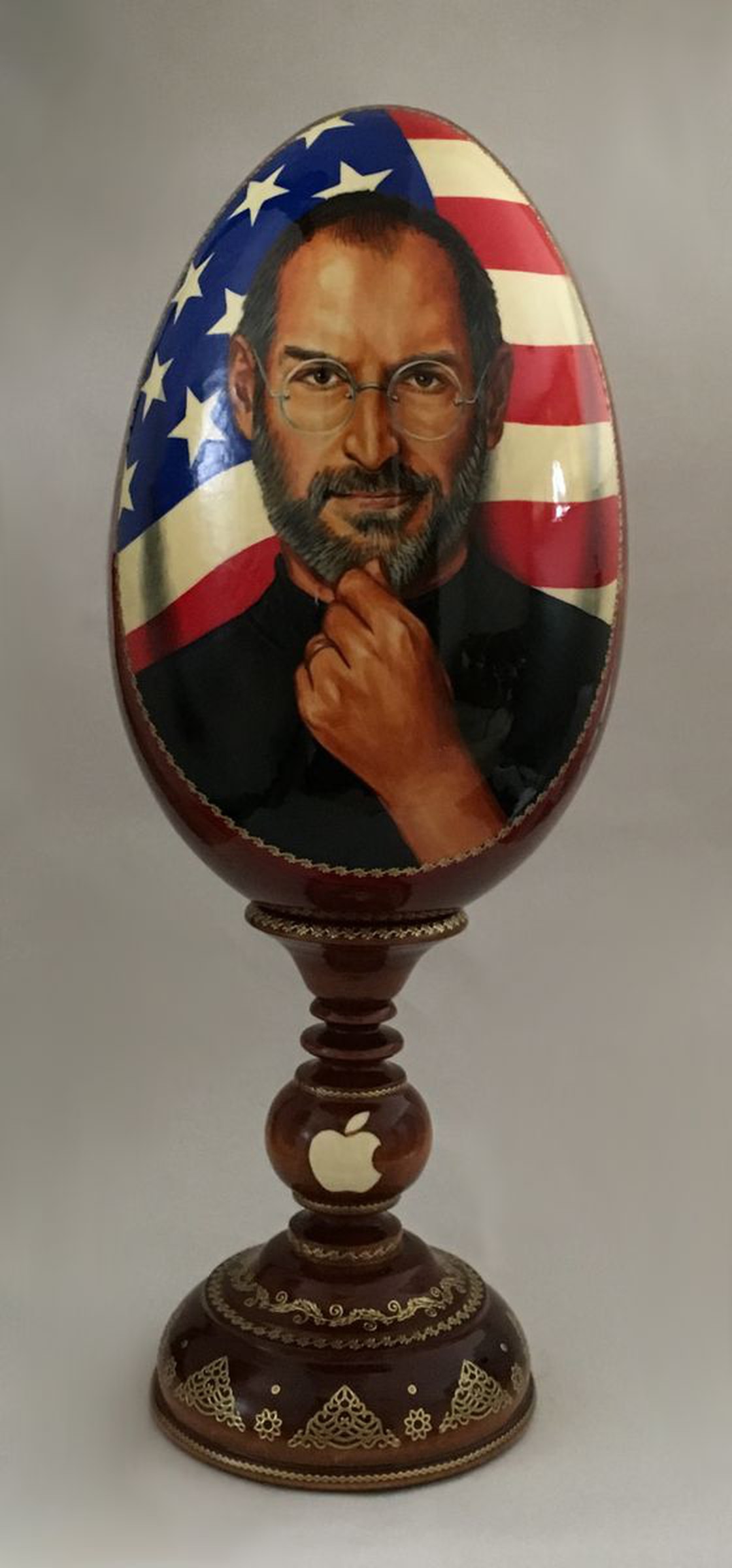 Portrait Of Steve Jobs With Quote Behind Lacque Artfinder