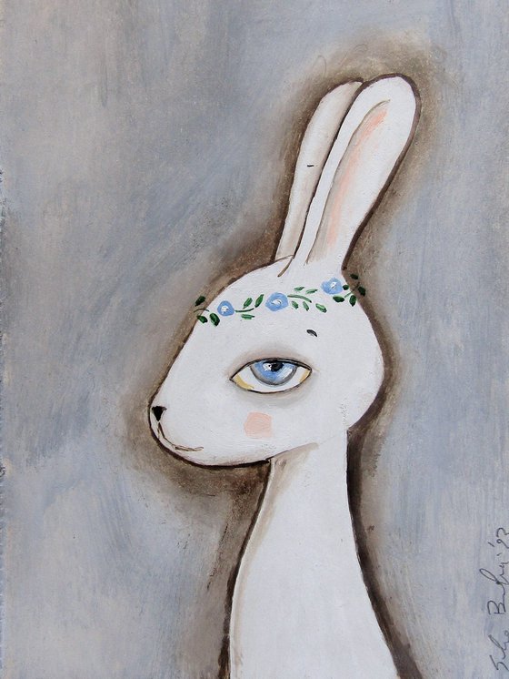 A little white bunny