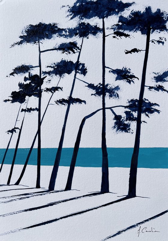 Indigo pinetrees