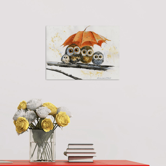Owl Umbrella Haven