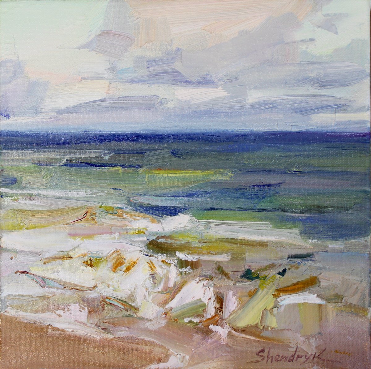 Soft Tide By Tetiana Shendryk, 10 X 10, Artwork For Sale On Artfinder