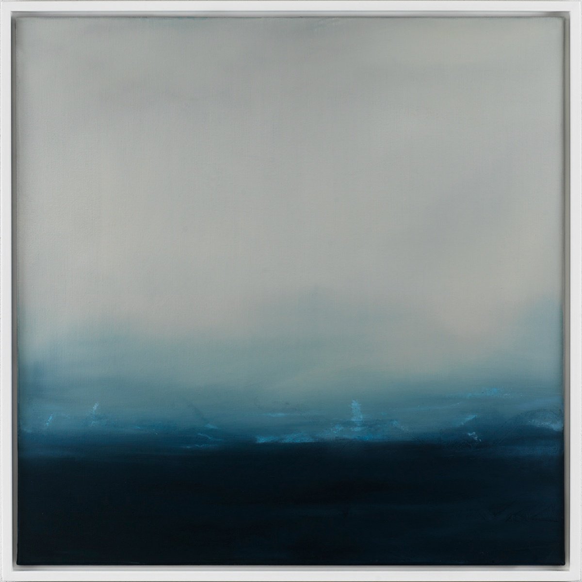 Abstract Landscape Oil Painting By Victoria Curling-Eriksson, 41 X 41", Magical Waves, Original Artwork