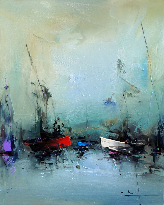 In the hour of the blue mists
