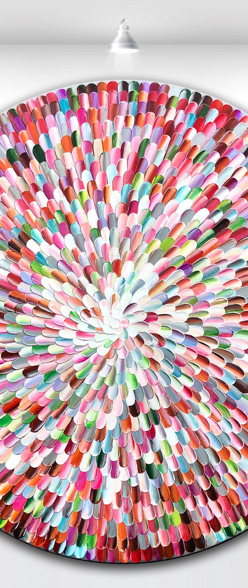 'Pacific orbis bloom II' - 36x36” by Tatiana Georgieva