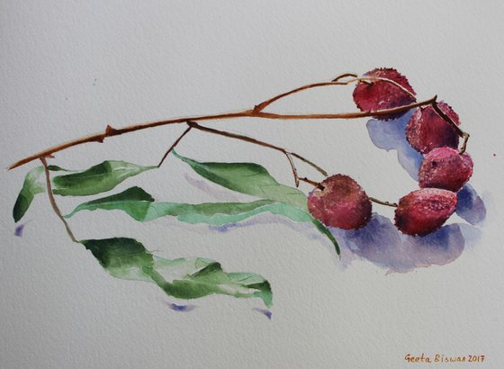 Lychee Summer fruits still life