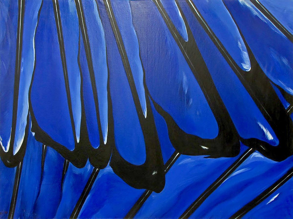 Impressionistic Animal Oil Painting By Igor Konovalov, 71 X 53, Wing Two, Original Artwork